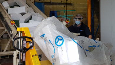 recykling styropianu w Knauf Industries