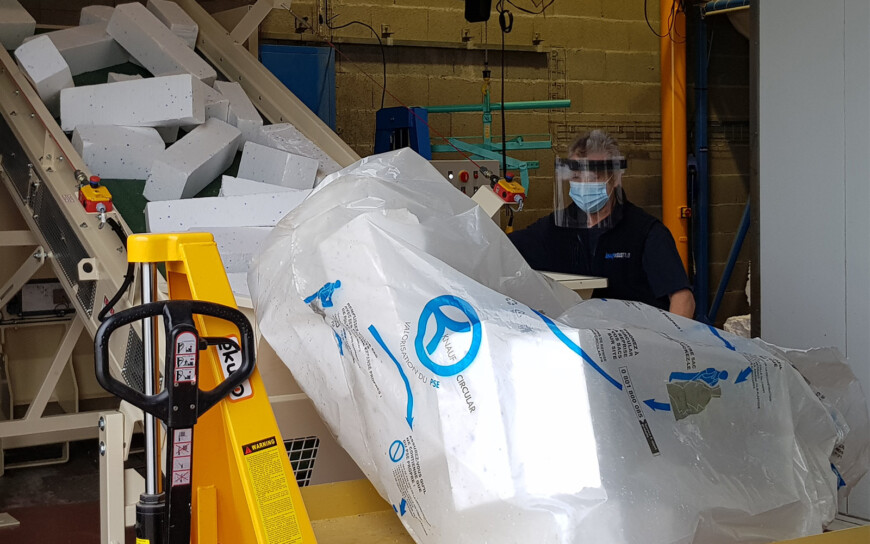 recykling styropianu w Knauf Industries